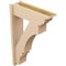 Ekena Millwork 7 1/2-in W x 24-in D x 36-in H Balboa Trad Rough Cedar Woodgrain TimberThane Outlooker, Primed Tan OUTUR075X24X36BOA04RCPR - alternate 3